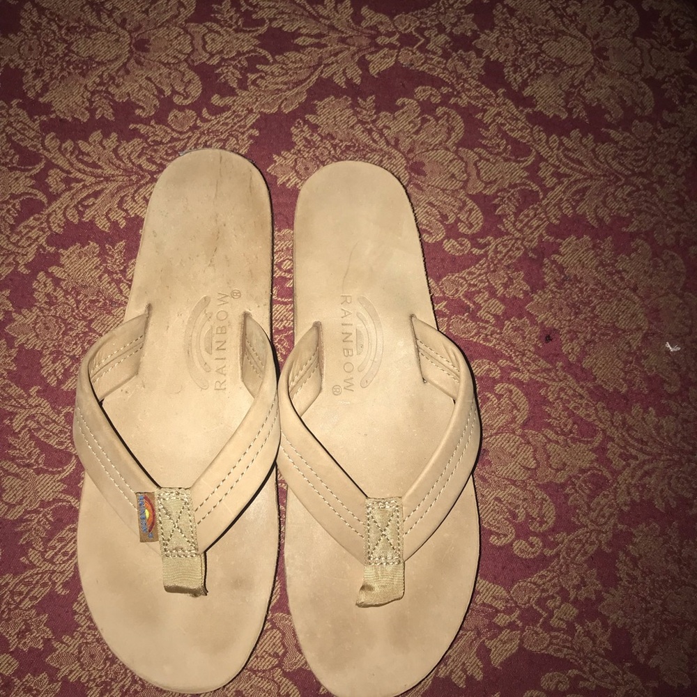 Rainbow Comfy Flip Flops